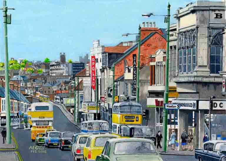 Shields Road, Byker Arthur Gills paintings