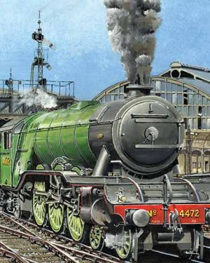4472 Flying Scotsman leaving Newcastle