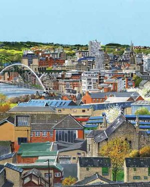 Byker looking out to the town