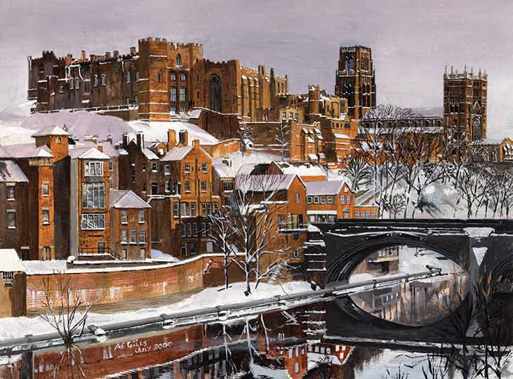 Durham in the snow
