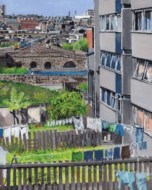 Back gardens of Flats